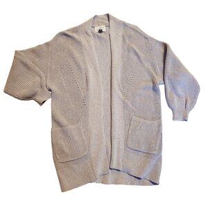 Universal Thread Women's XS Taupe Oversized Open Front Cardigan